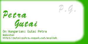 petra gutai business card